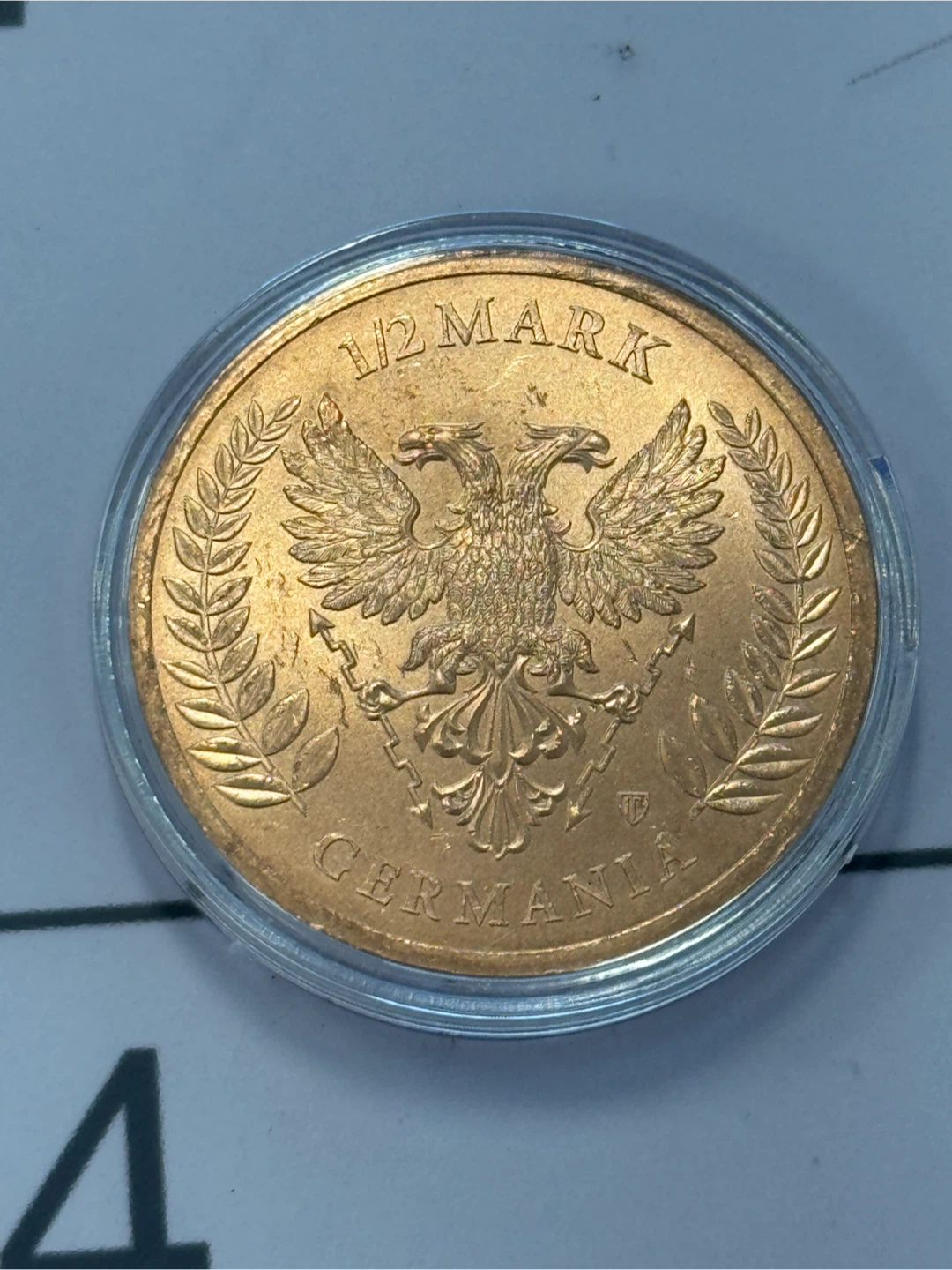 Germania 2026 1/2 Mark pure 1/2 oz copper coin - photo 2