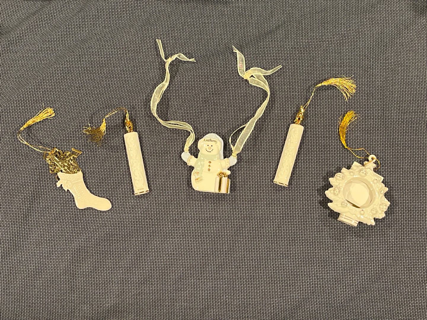 Lenox Christmas Ornaments - Set of 5