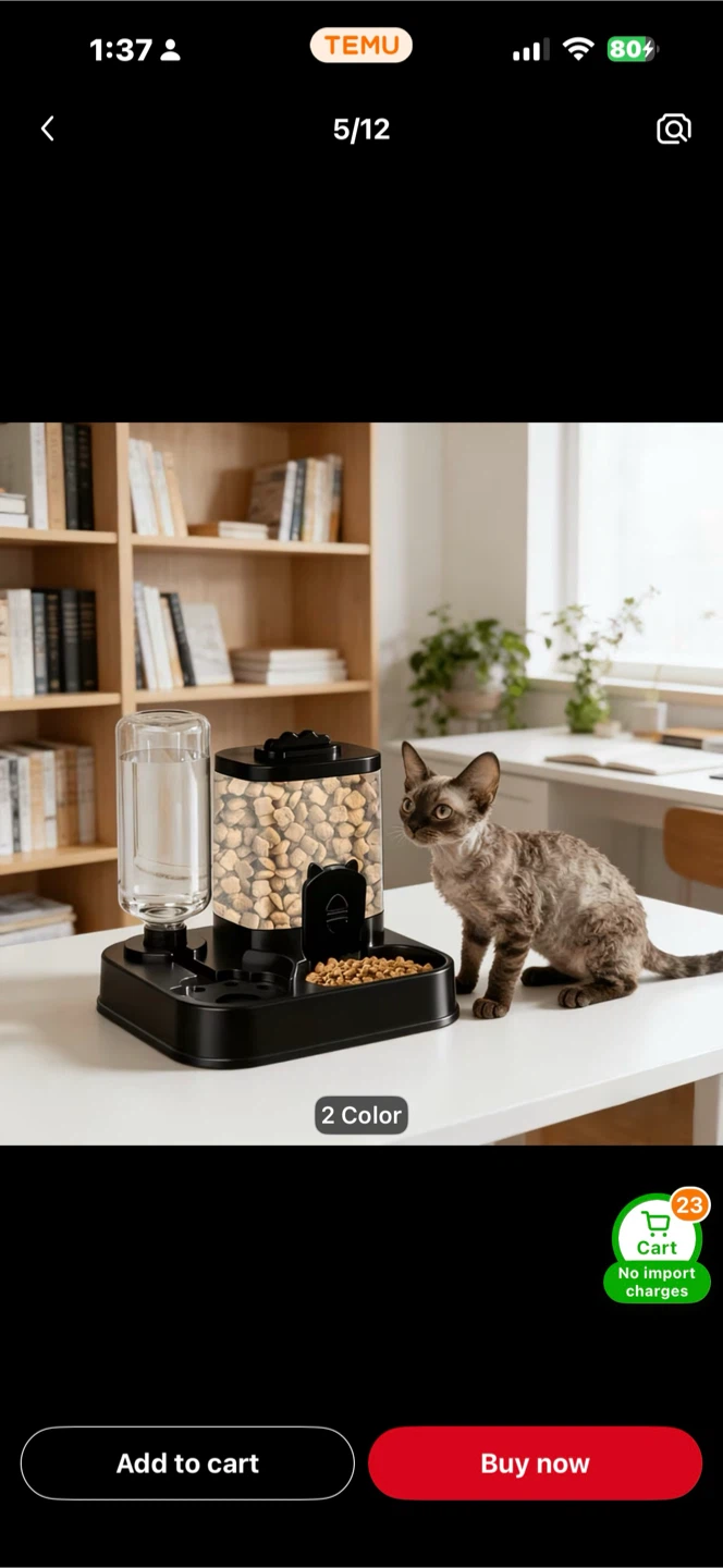Automatic Pet Feeder with Water Dispenser