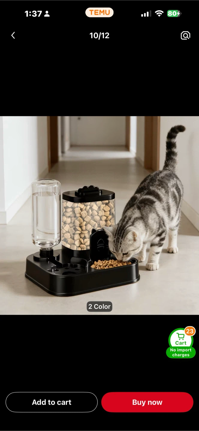 Automatic Pet Feeder with Water Dispenser - photo 2