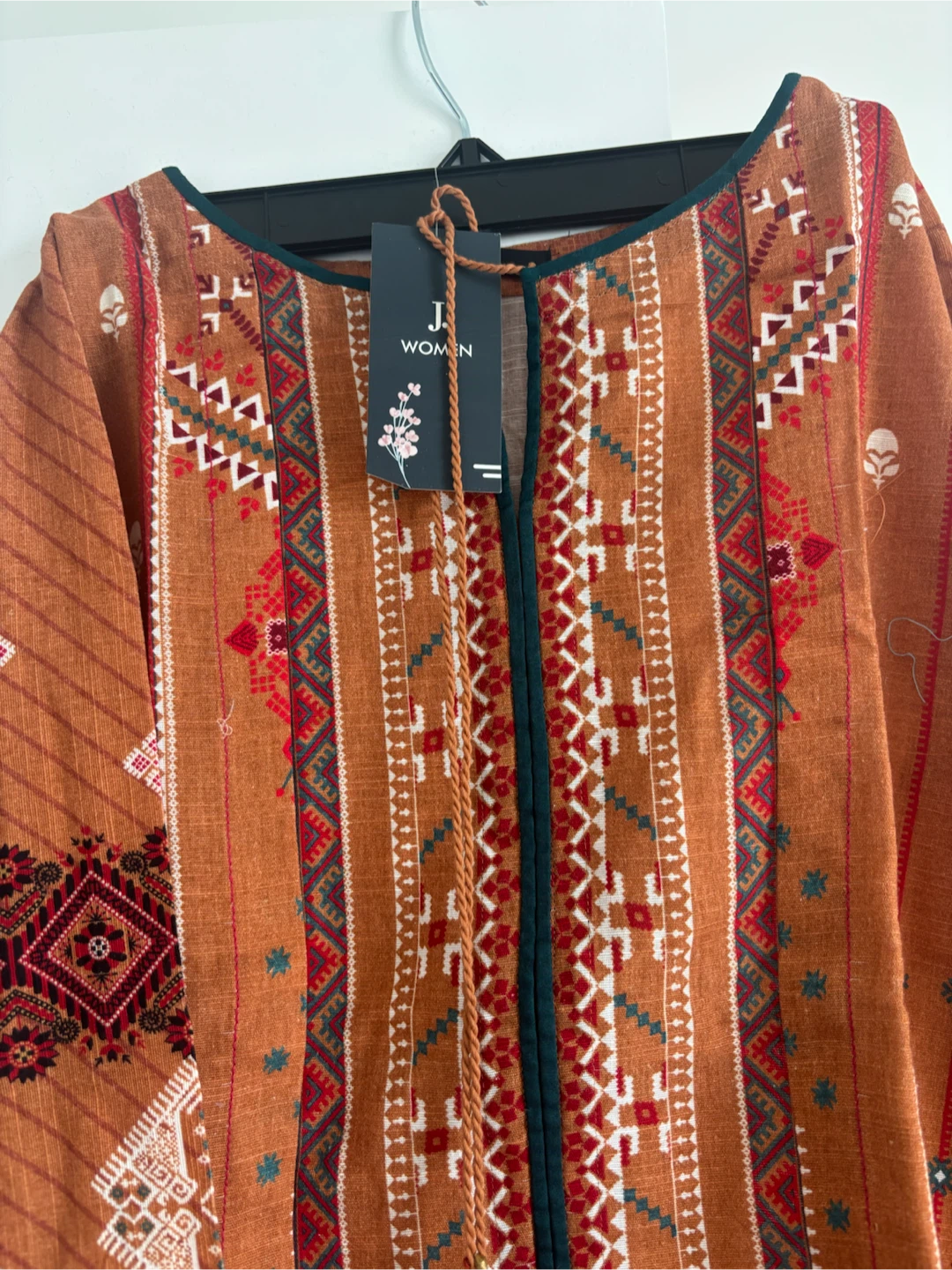 J. Print Women's Orange Printed Tunic Size Small 10 - photo 4