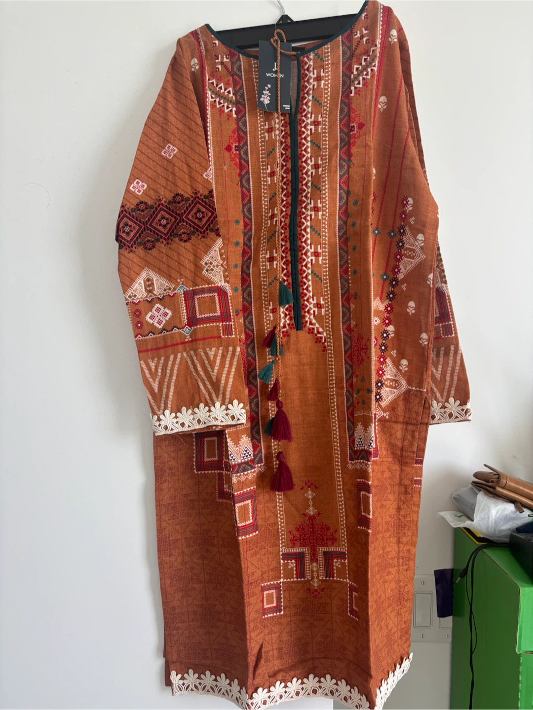 J. Print Women's Orange Printed Tunic Size Small 10 - photo 5