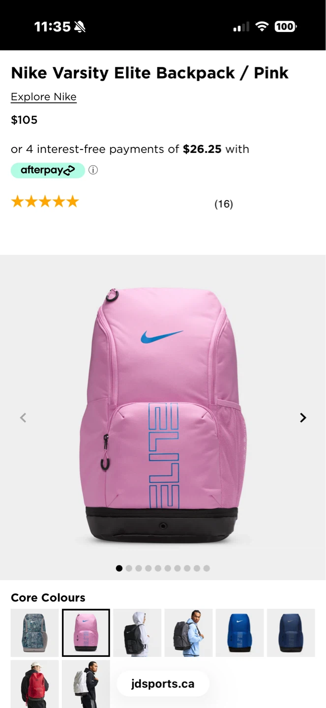 Nike Varsity Elite Backpack - Pink