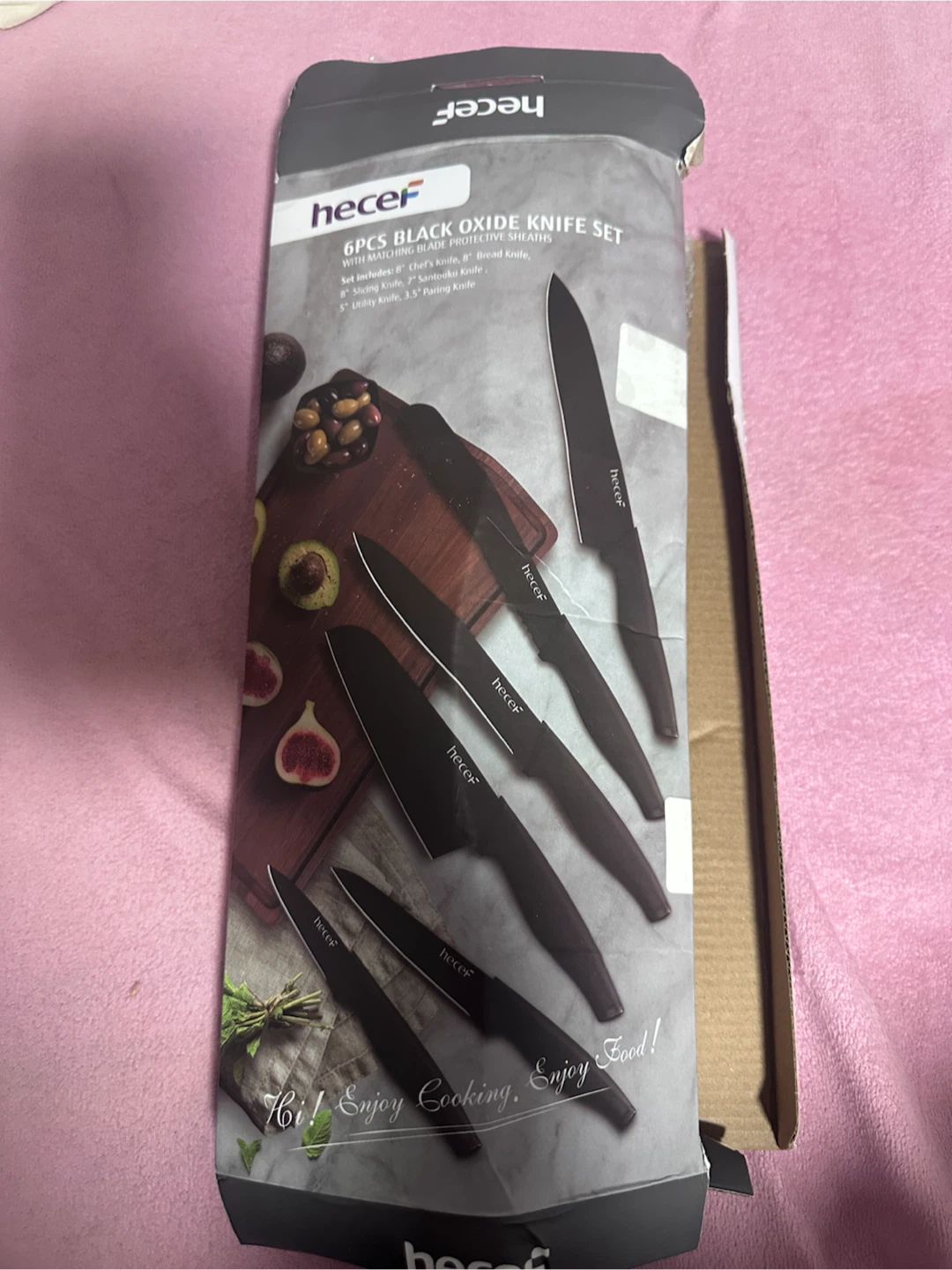 Hecel 6 Piece Black Oxide Knife Set with Sheaths - photo 2