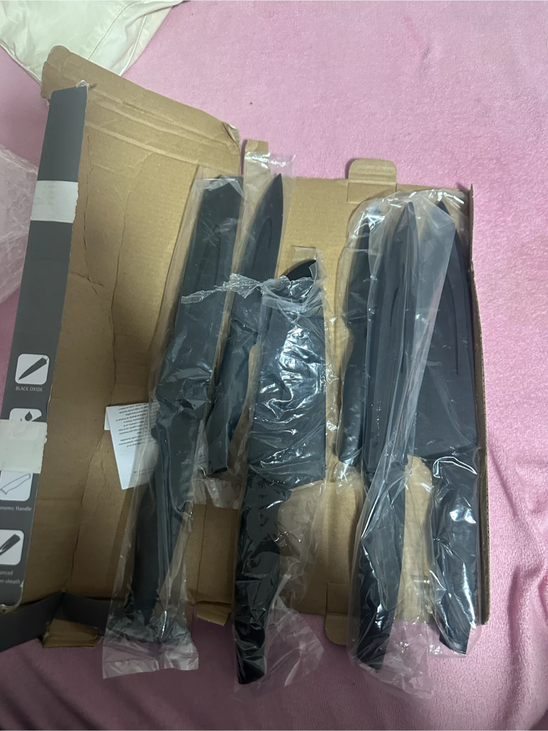 Hecel 6 Piece Black Oxide Knife Set with Sheaths - photo 3
