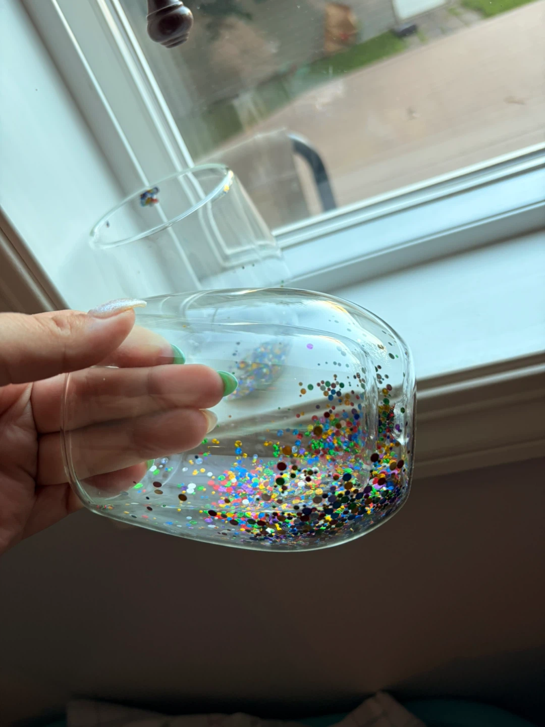 Set of 2 Glitter Stemless Wine Glasses - photo 2
