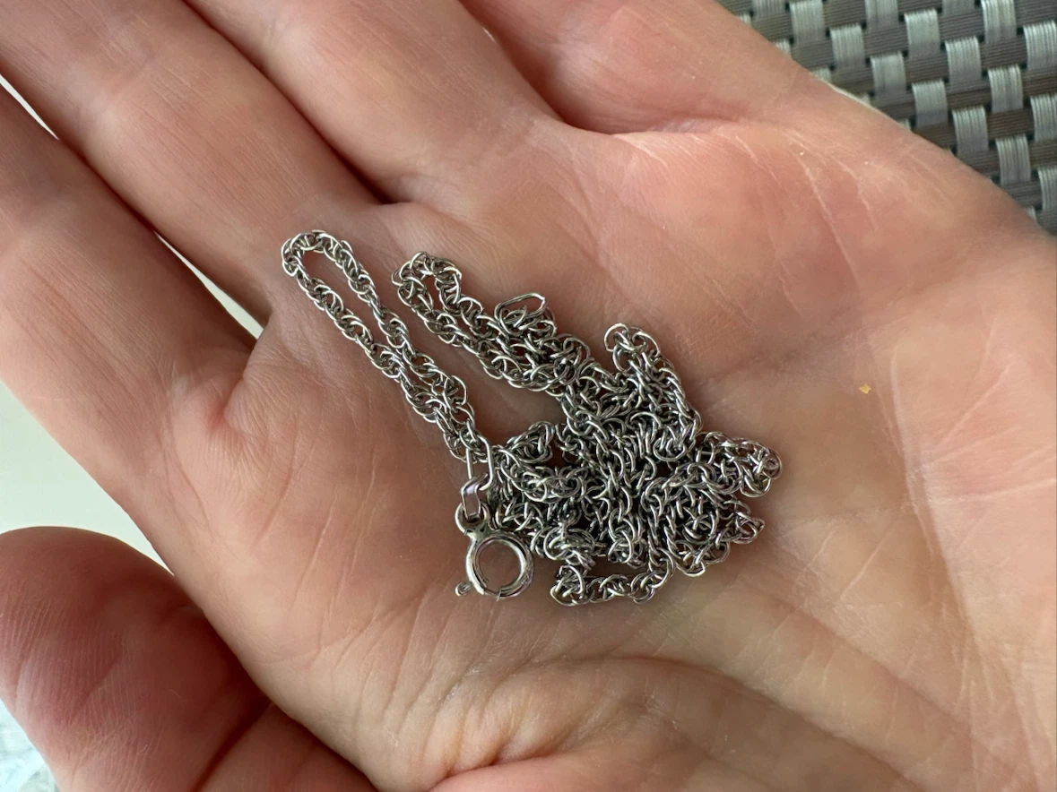 Sterling Silver Rope Chain 15.5” - photo 4