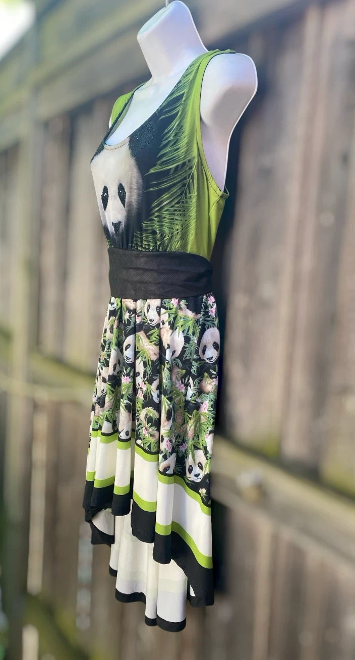Stefano Women's Panda Print Dress Size 42 - photo 2