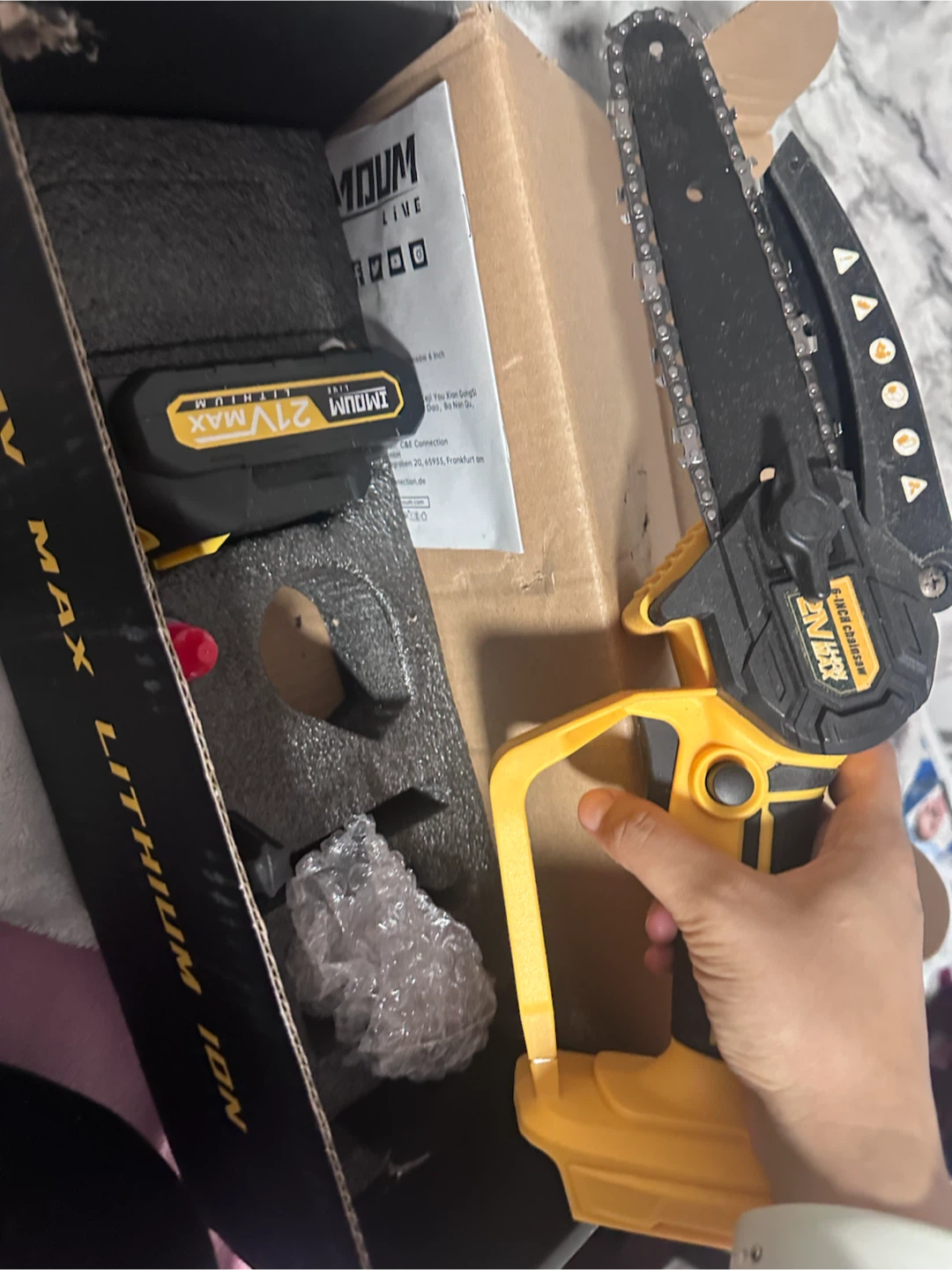IMDUM LIVE Mini Electric Chainsaw - 6 Inch - photo 5