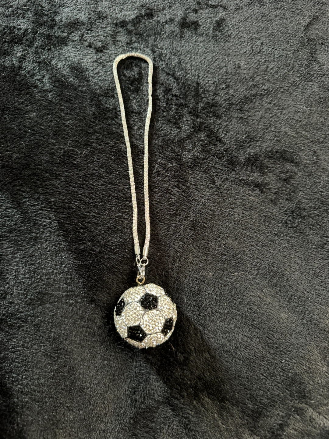 Sparkly Soccer Ball Pendant