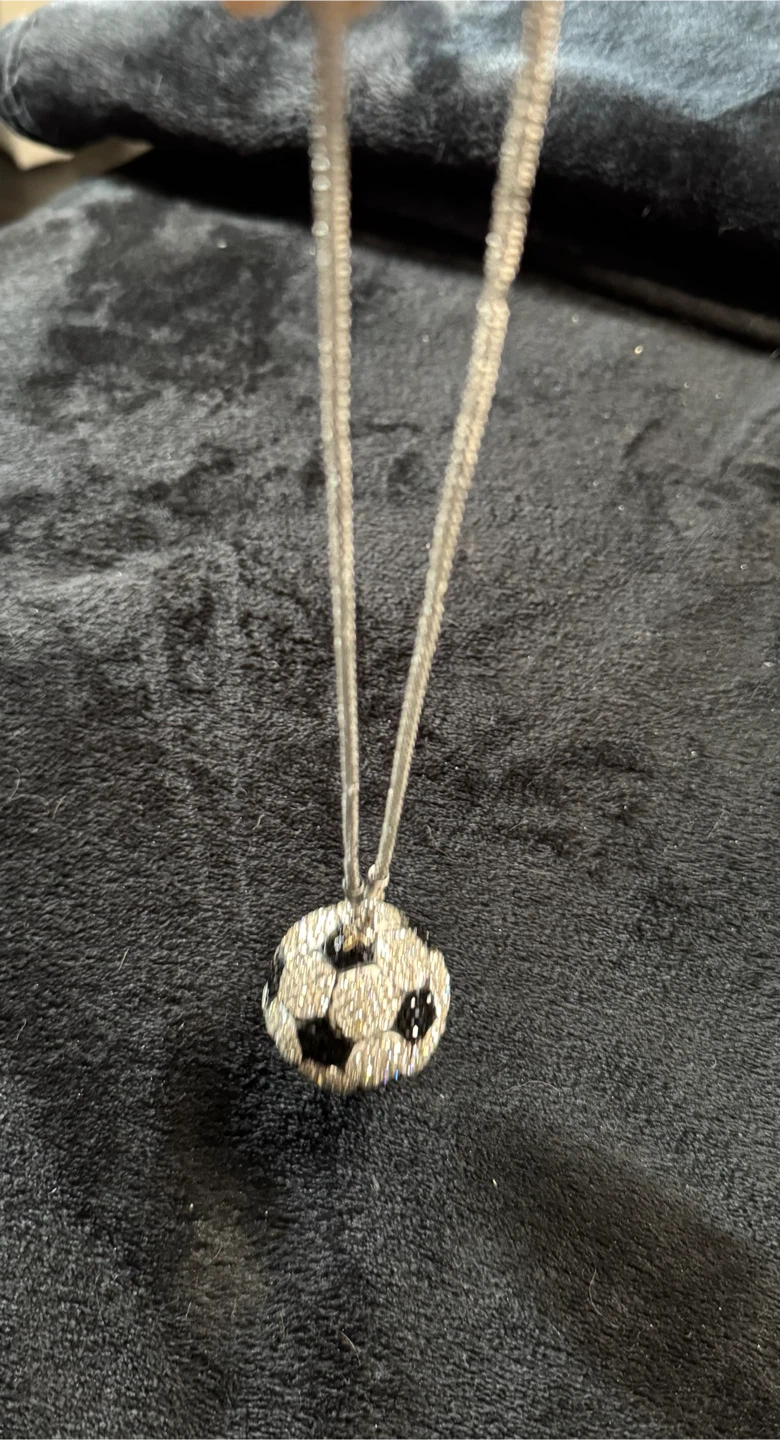 Sparkly Soccer Ball Pendant - photo 2