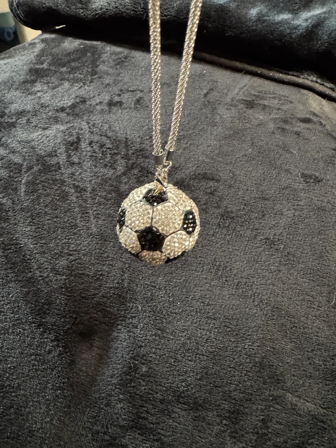 Sparkly Soccer Ball Pendant - photo 3