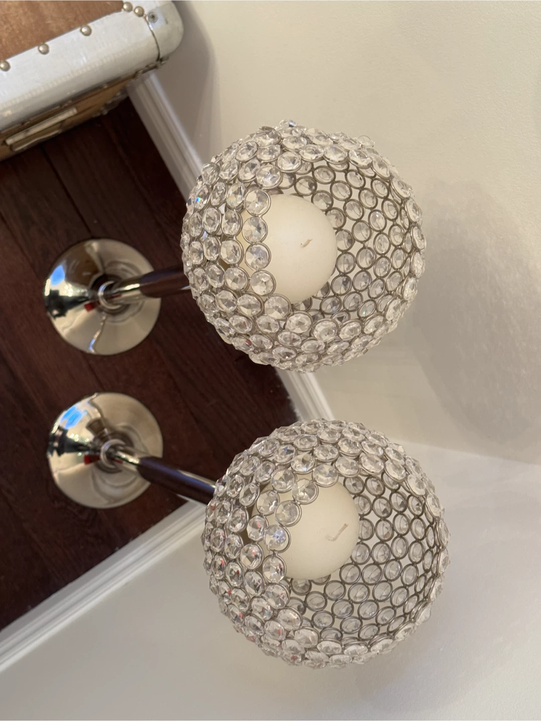 Set of 2 Crystal Ball Candle Holders - photo 3