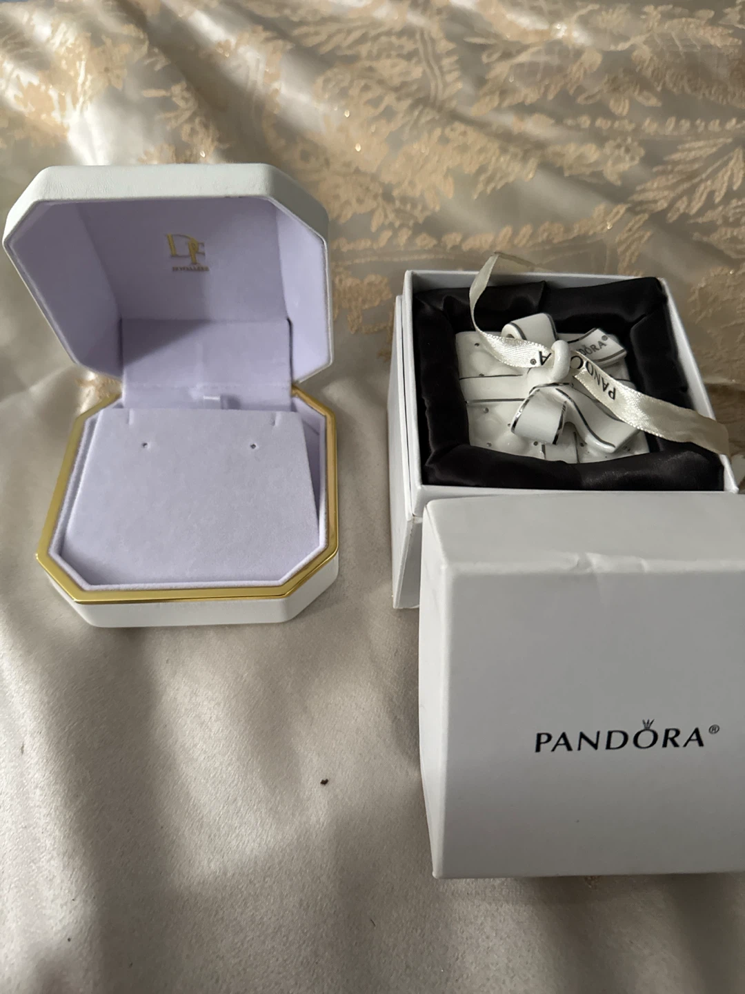 Pandora White Jewelry Box