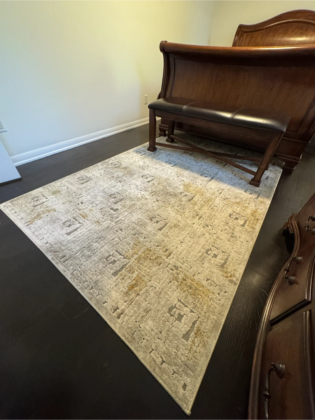 Area Rug Grey and Warm Tones - photo 2