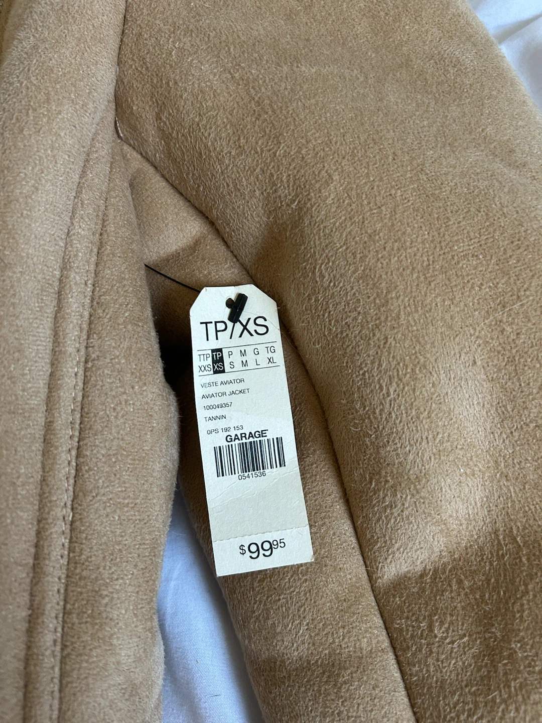 Garage Suede Aviator Jacket with Shearling Trim - photo 4