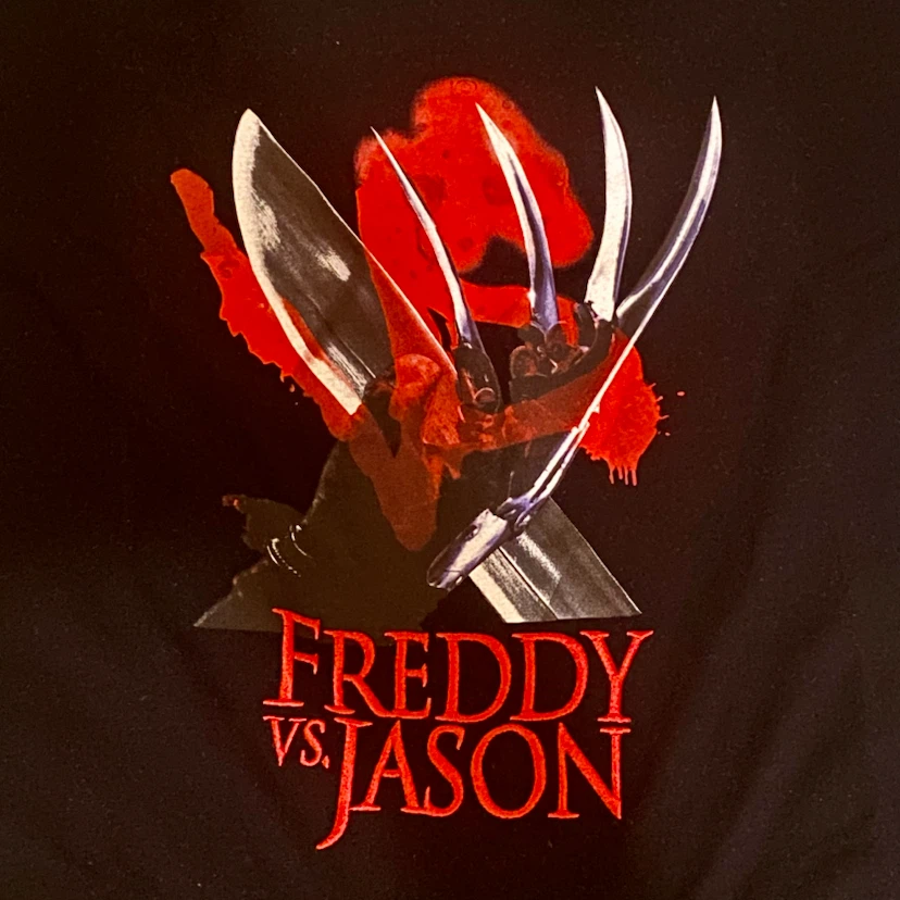 Freddy vs. Jason Black Graphic T-Shirt - photo 2