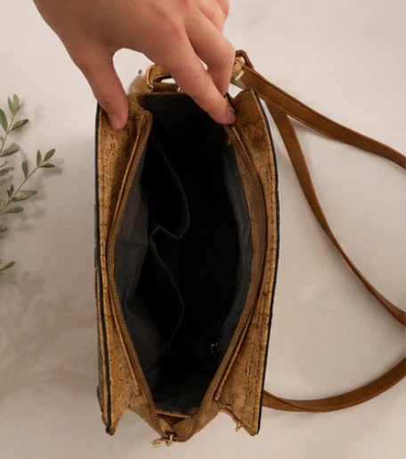 A vintage Cork and Patterned Mario Valentino Crossbody Bag - photo 4