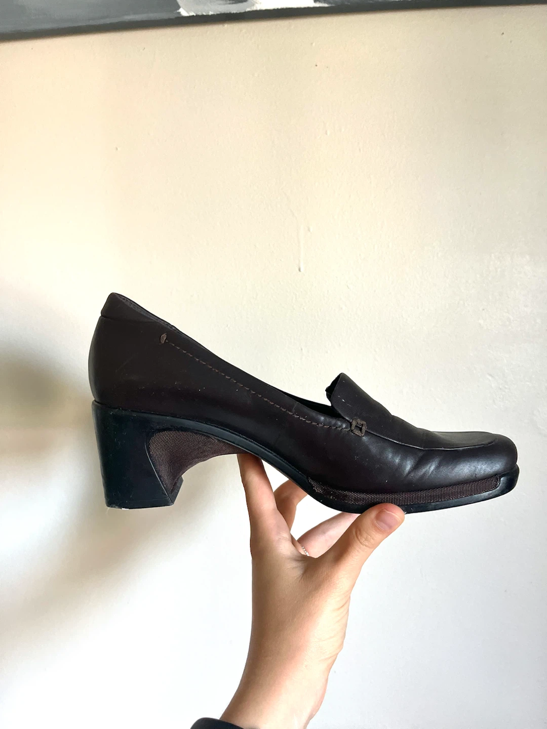 Nine & Company Brown Loafer Heels - photo 3