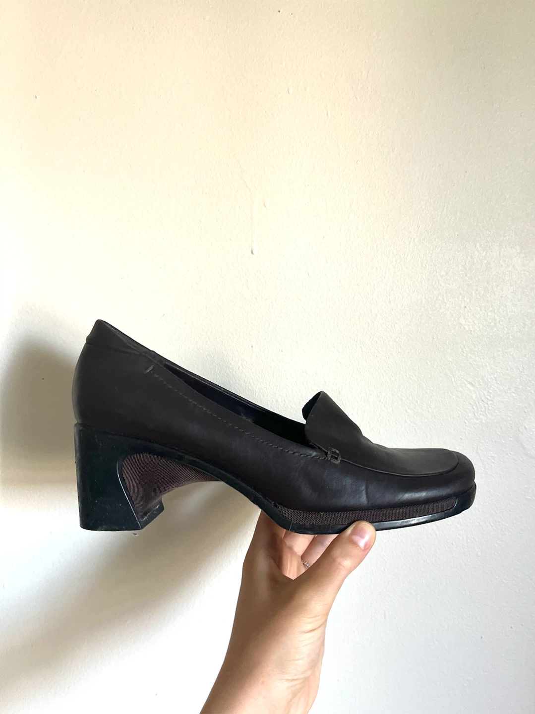 Nine & Company Brown Loafer Heels - photo 4