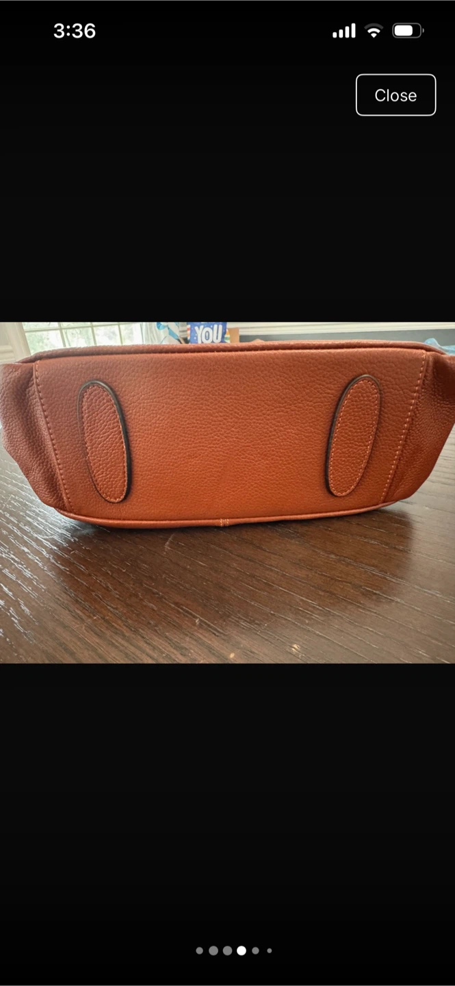 Ana Lublin Brown Leather Satchel Handbag - photo 4
