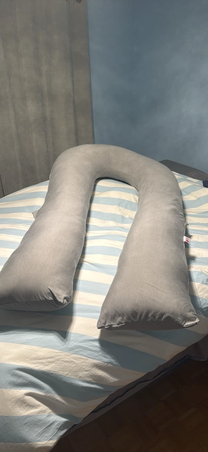 U-Shaped Pregnancy Pillow - Grey - photo 3