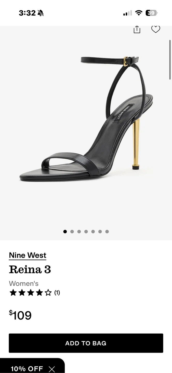 Nine West Reina 3 Black Heels - Size 8.5 - photo 4