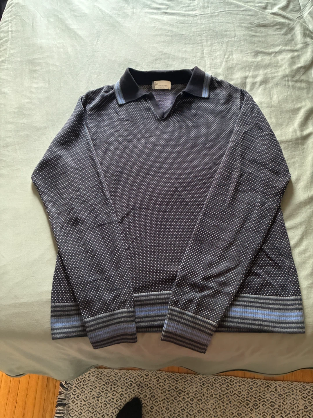 Jockmasters Knit Polo Sweater – Men’s Large