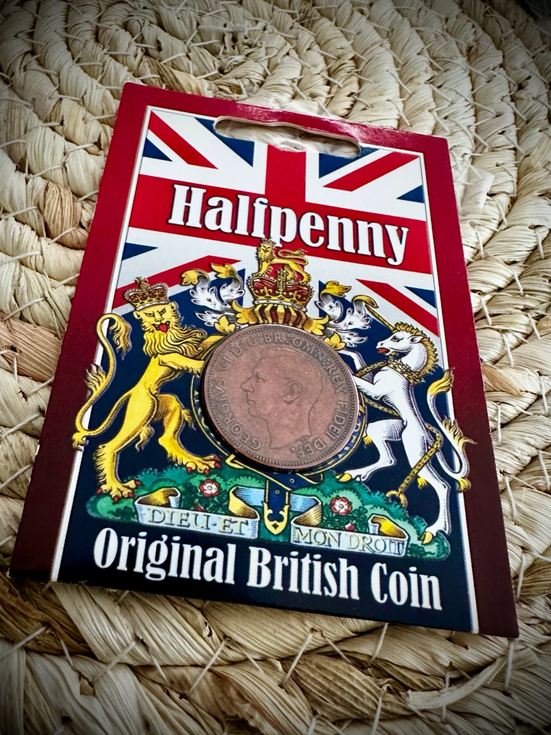 Original British Halfpenny Coin