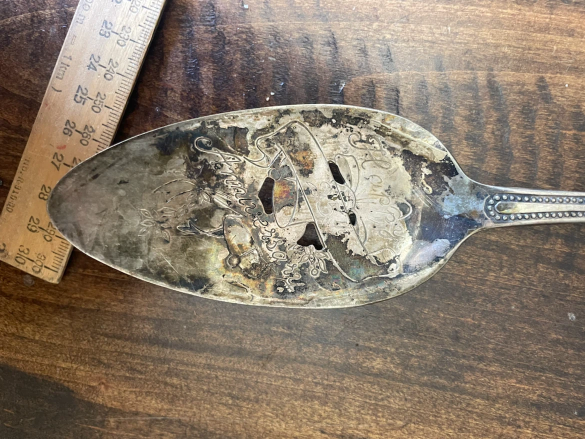 Silver plated 25th anniversary spoon - photo 3