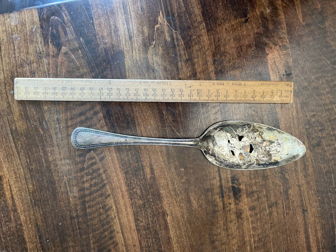 Silver plated 25th anniversary spoon - photo 4