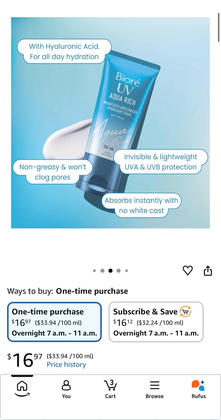 New Biore UV Aqua Rich SPF 30 - photo 2