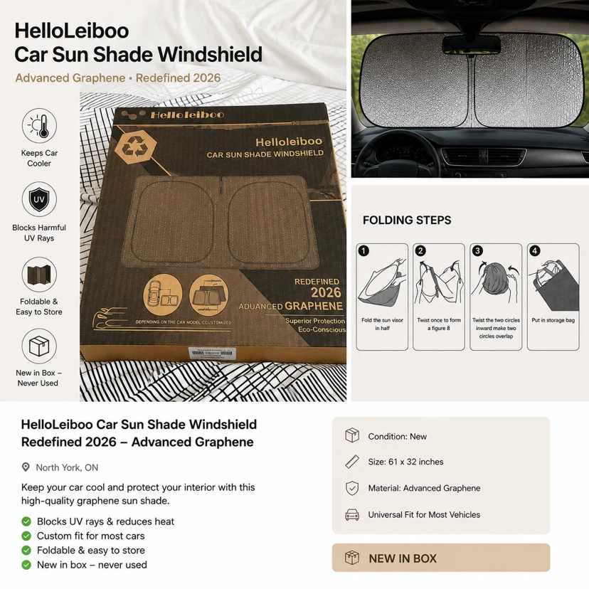 HelloLeiboo Car Sun Shade Windshield - Advanced Graphene