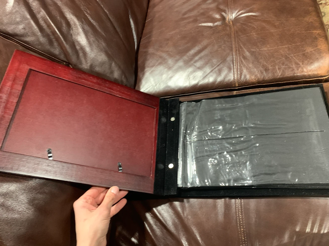 Wooden Multi-Photo Picture Frame & Photo Album - photo 4