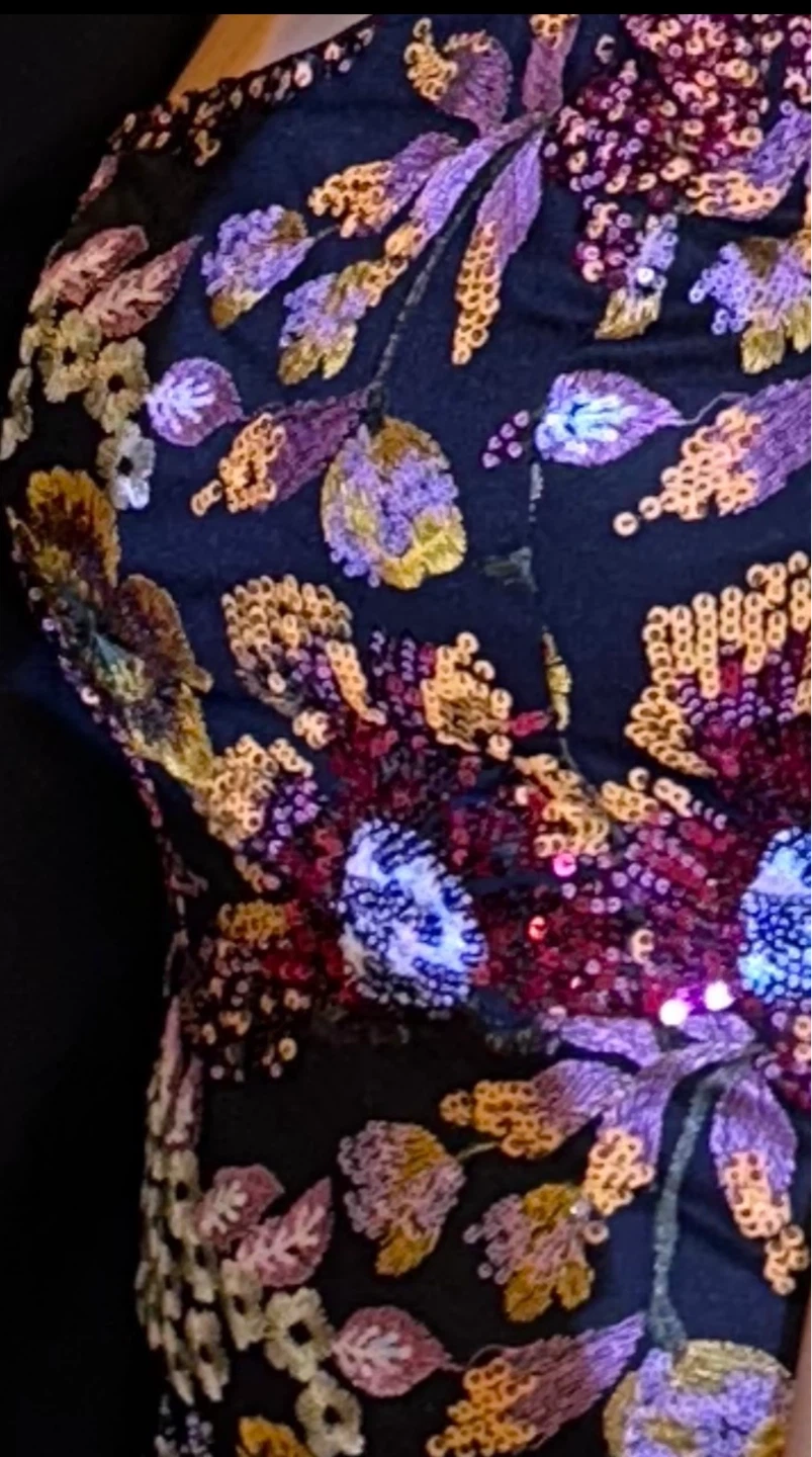 Embellished One-Shoulder Gown - photo 2