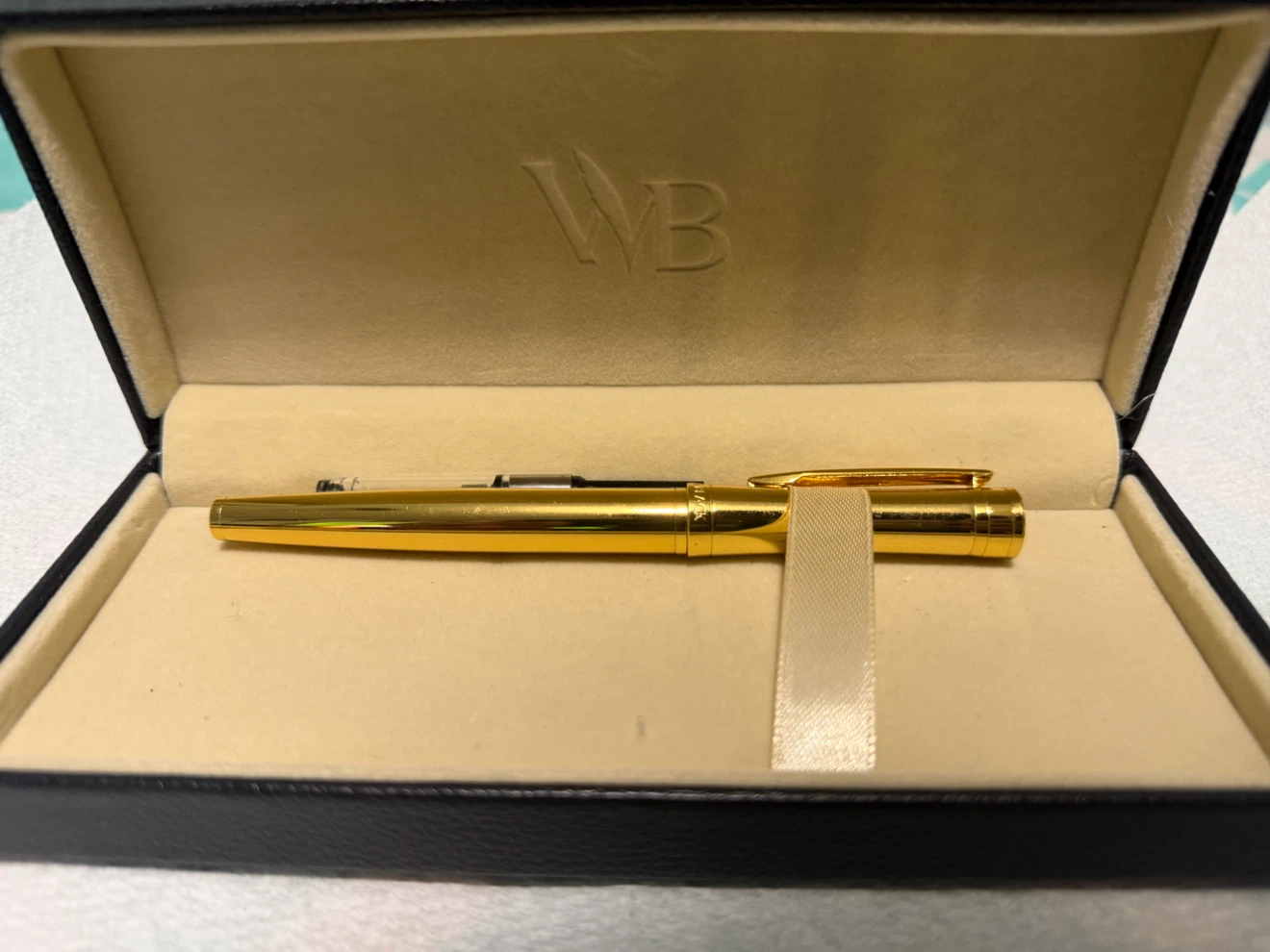 Brand New Wordsworth & Black Gold Fountain Pen with Box
