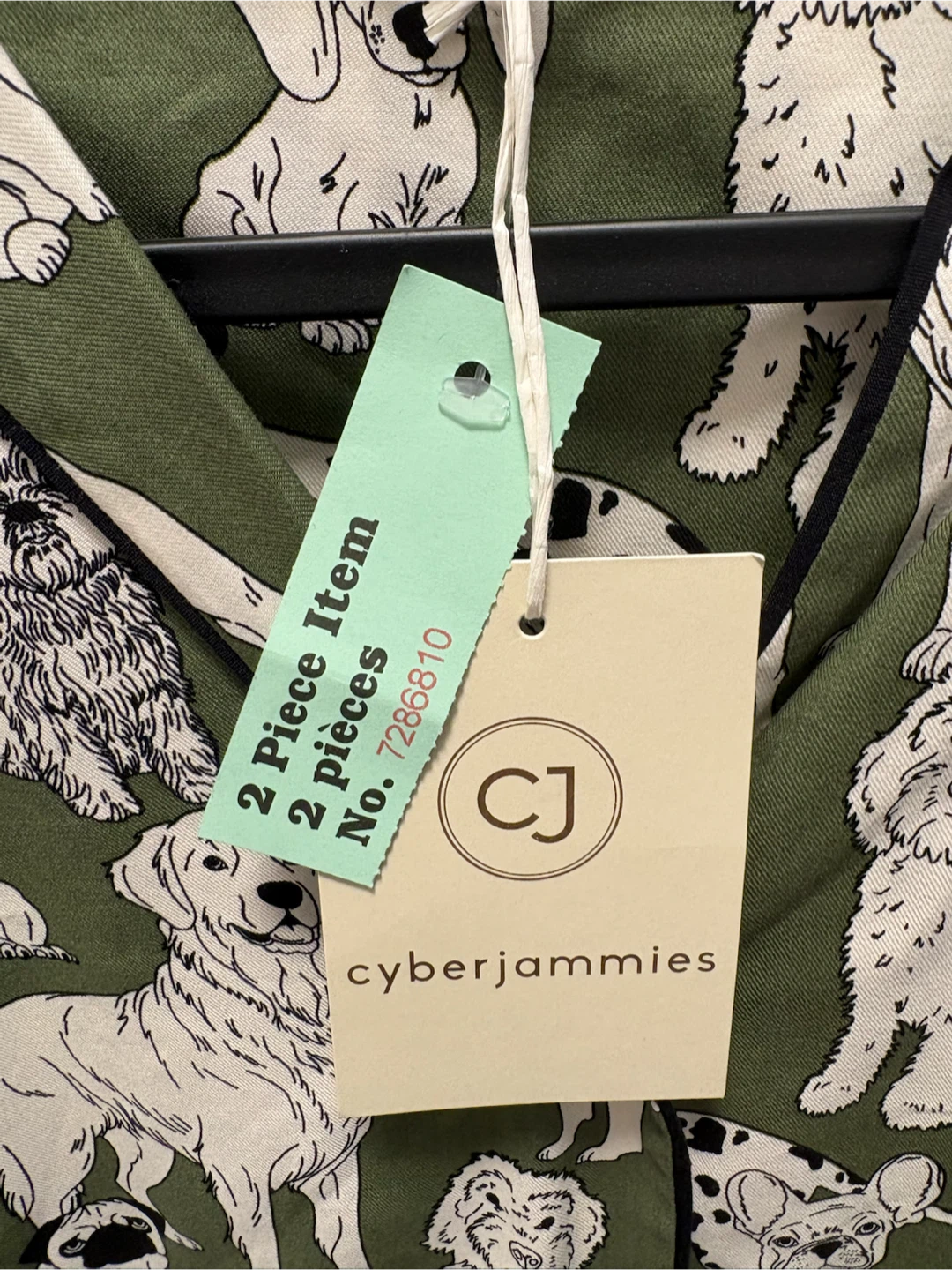 Cyberjammies Dog Print Pajama Set - Size 10 - photo 3