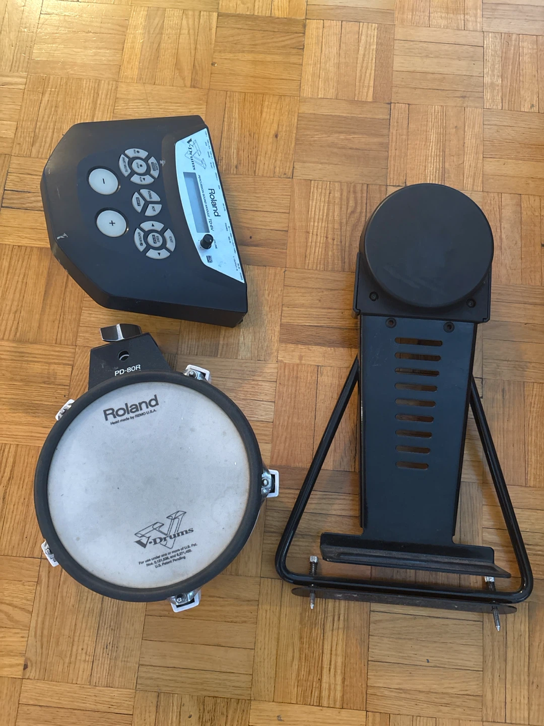 Roland TD-6V V-Drums Percussion Sound Module with PD-80R Pad