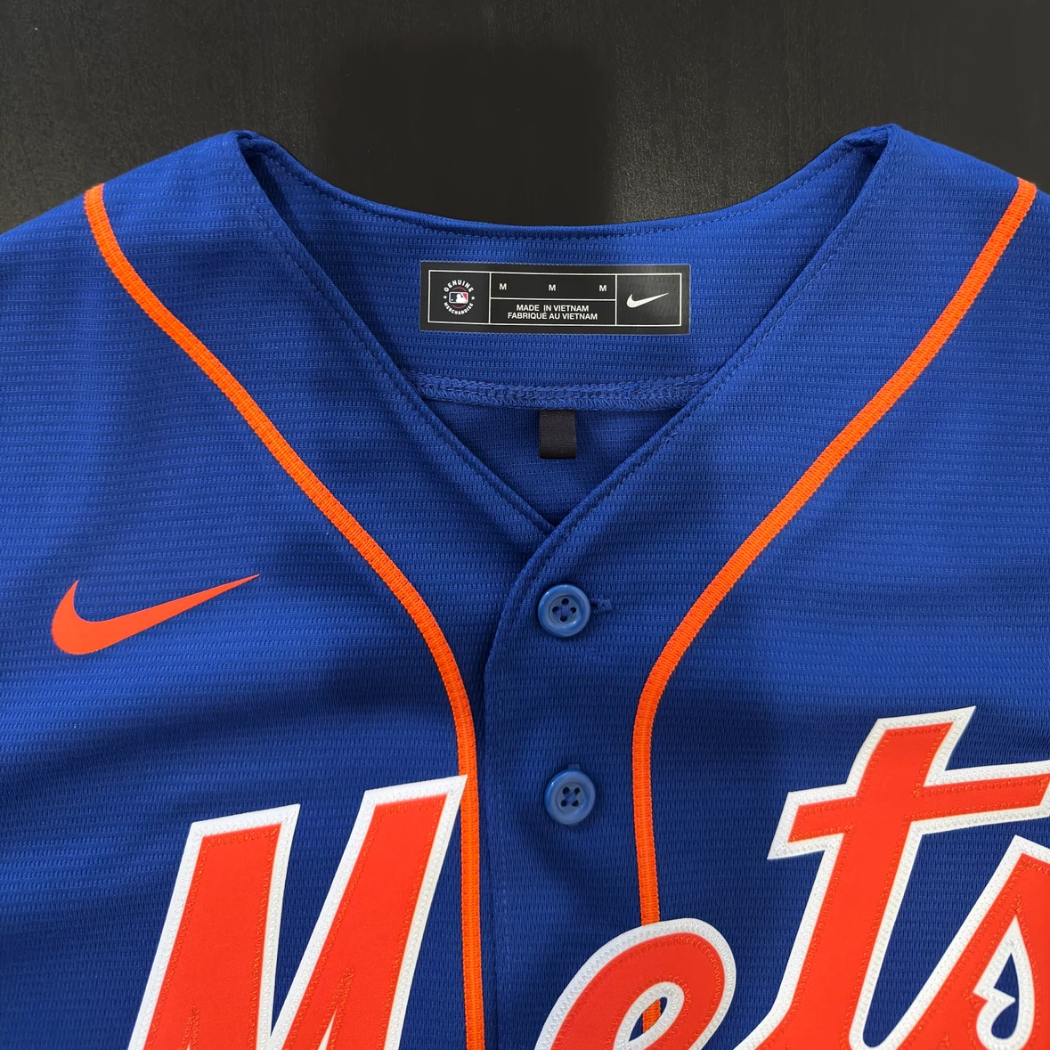Nike New York Mets MLB Replica Alternate Jersey (Blue) - photo 3