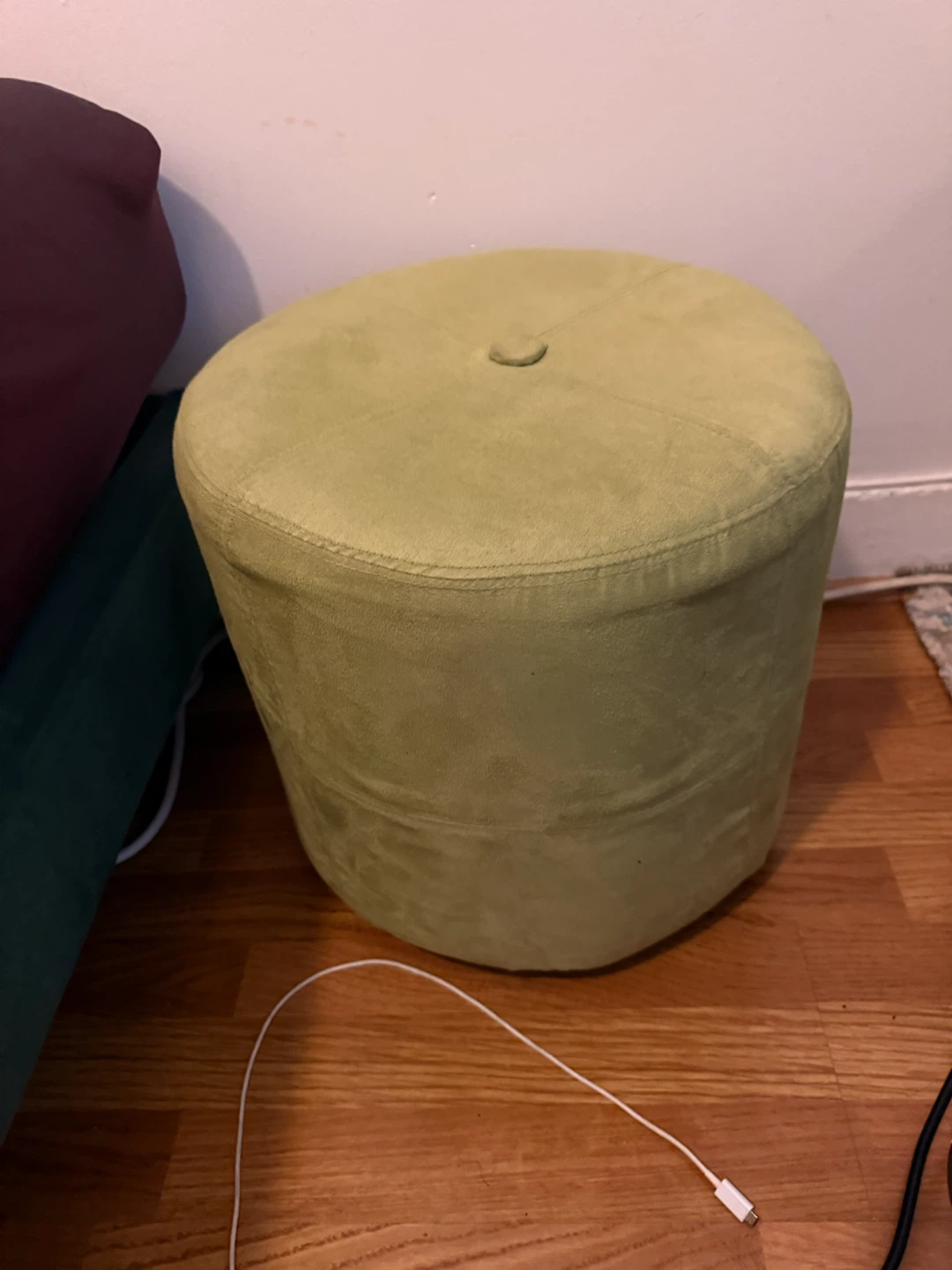 Light Green Pouf Ottoman
