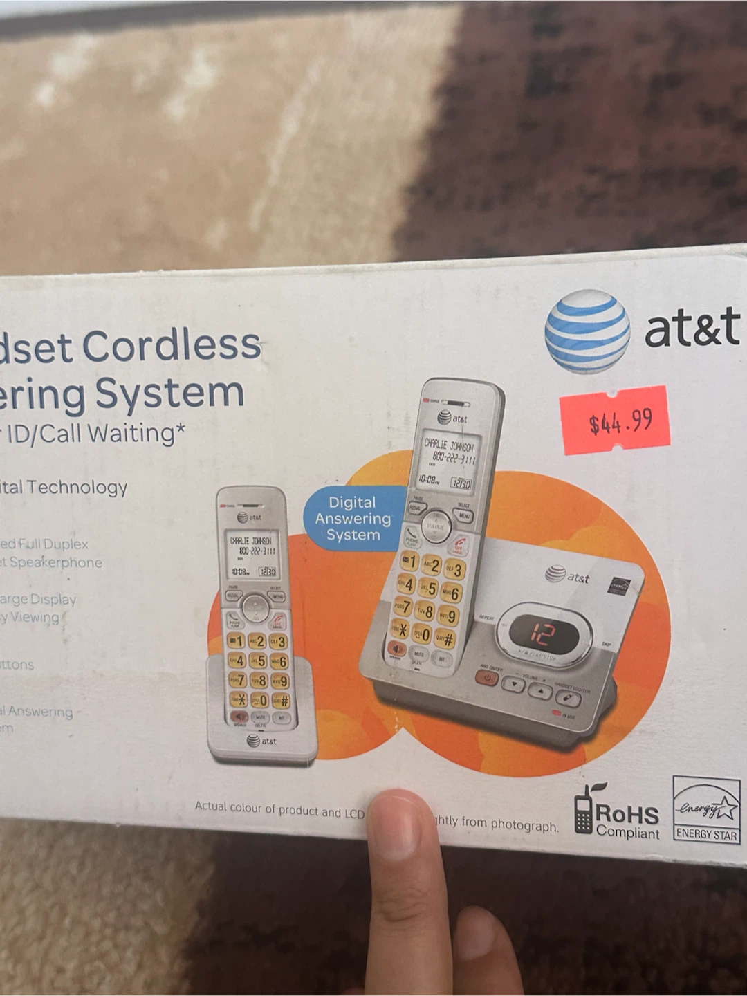 AT&T 2 Handset Cordless Answering System - photo 3