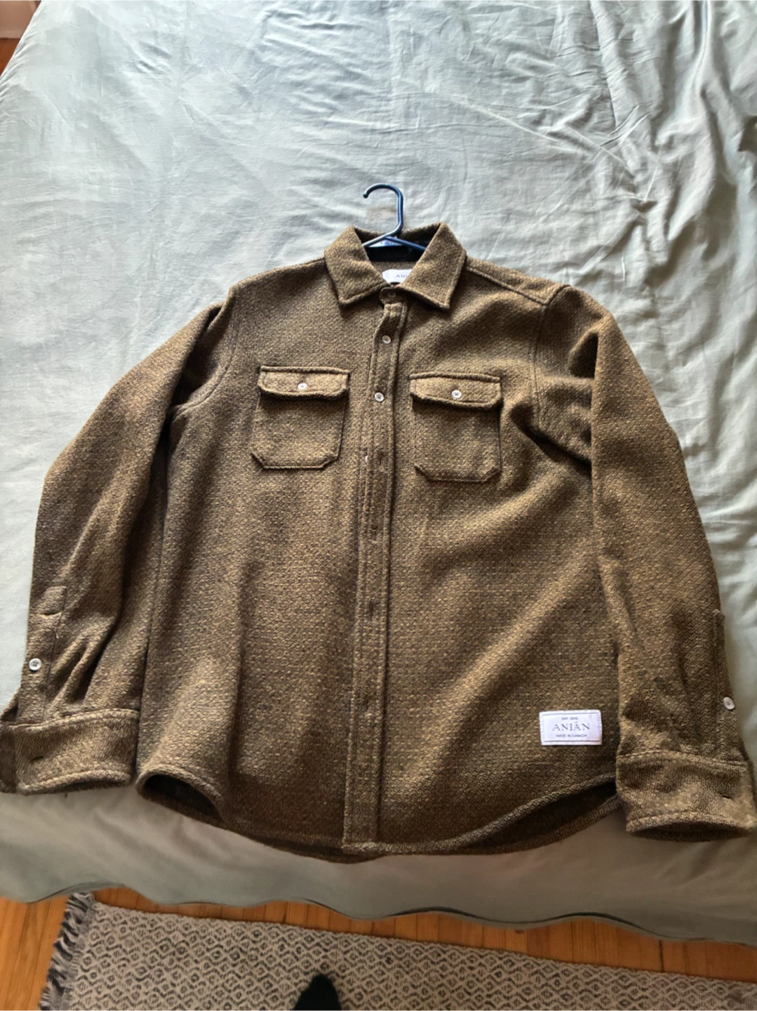 ANIÁN Berlino Wool Shacket - Large - Made in Canada - photo 4