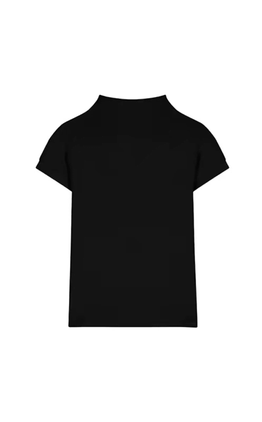 Black Turtle Neck T-Shirt