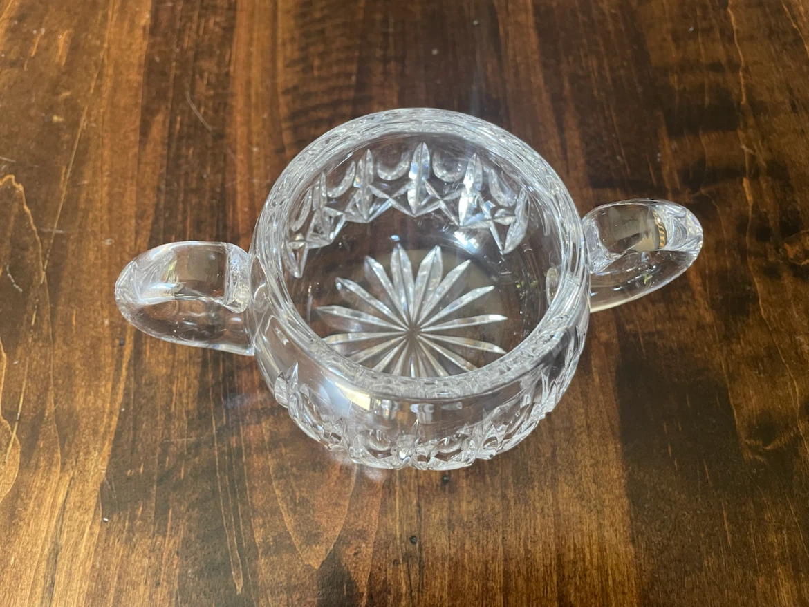 Crystal sugar bowl - photo 2