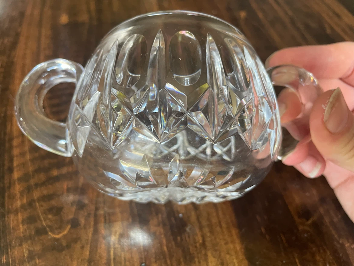 Crystal sugar bowl - photo 3