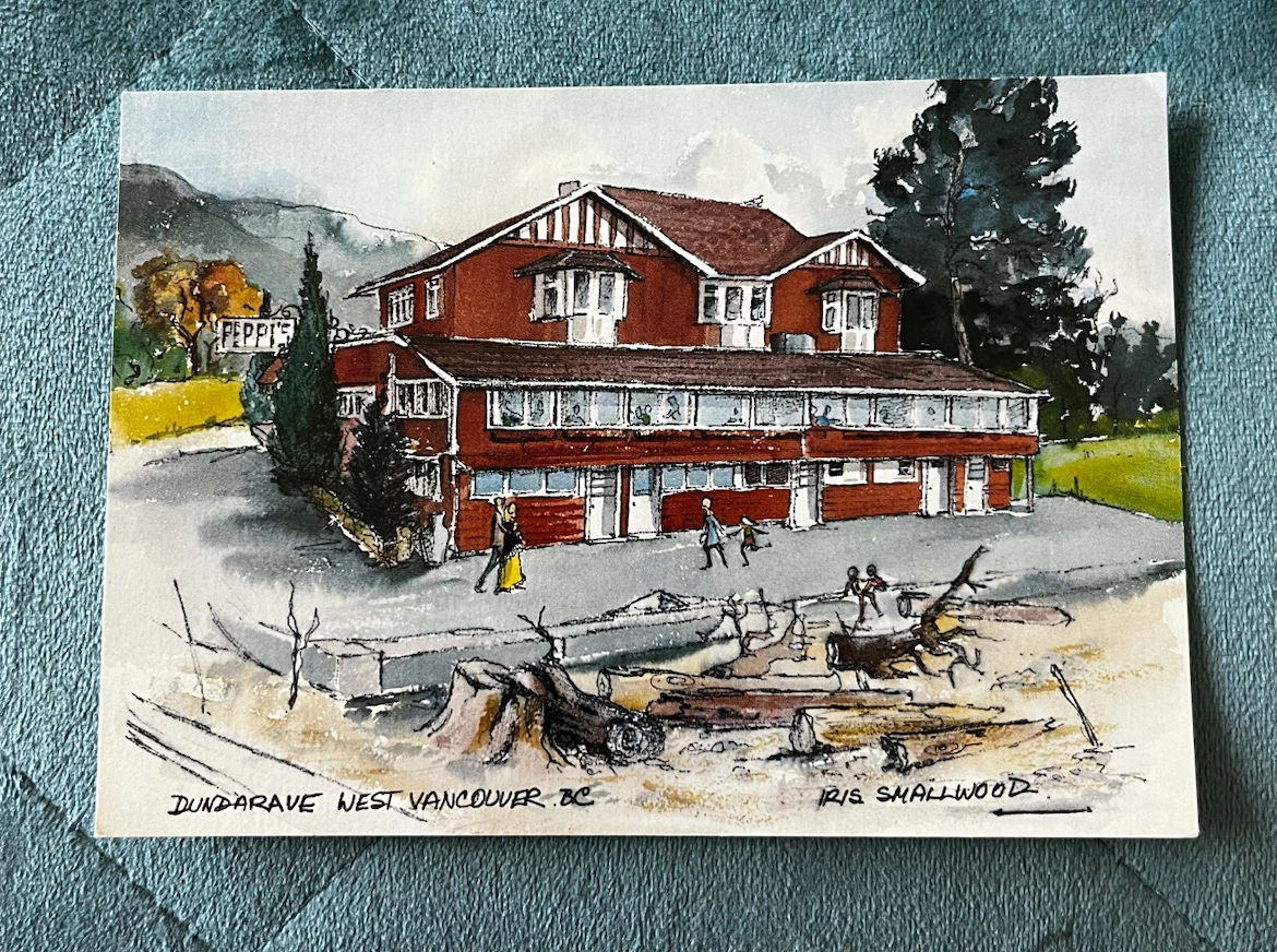 Peppi's Restaurant Postcard - Dundarave West Vancouver, B.C.