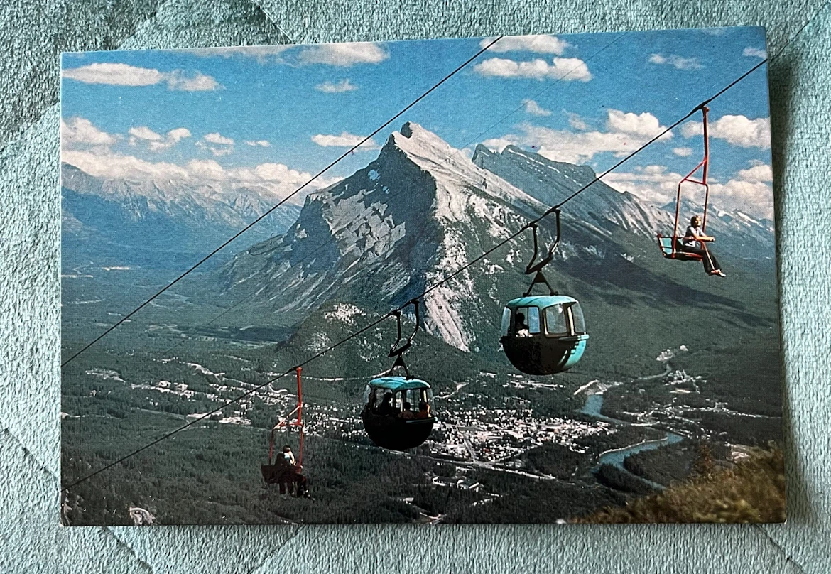 Banff Townsite from Sulphur Mountain Postcard