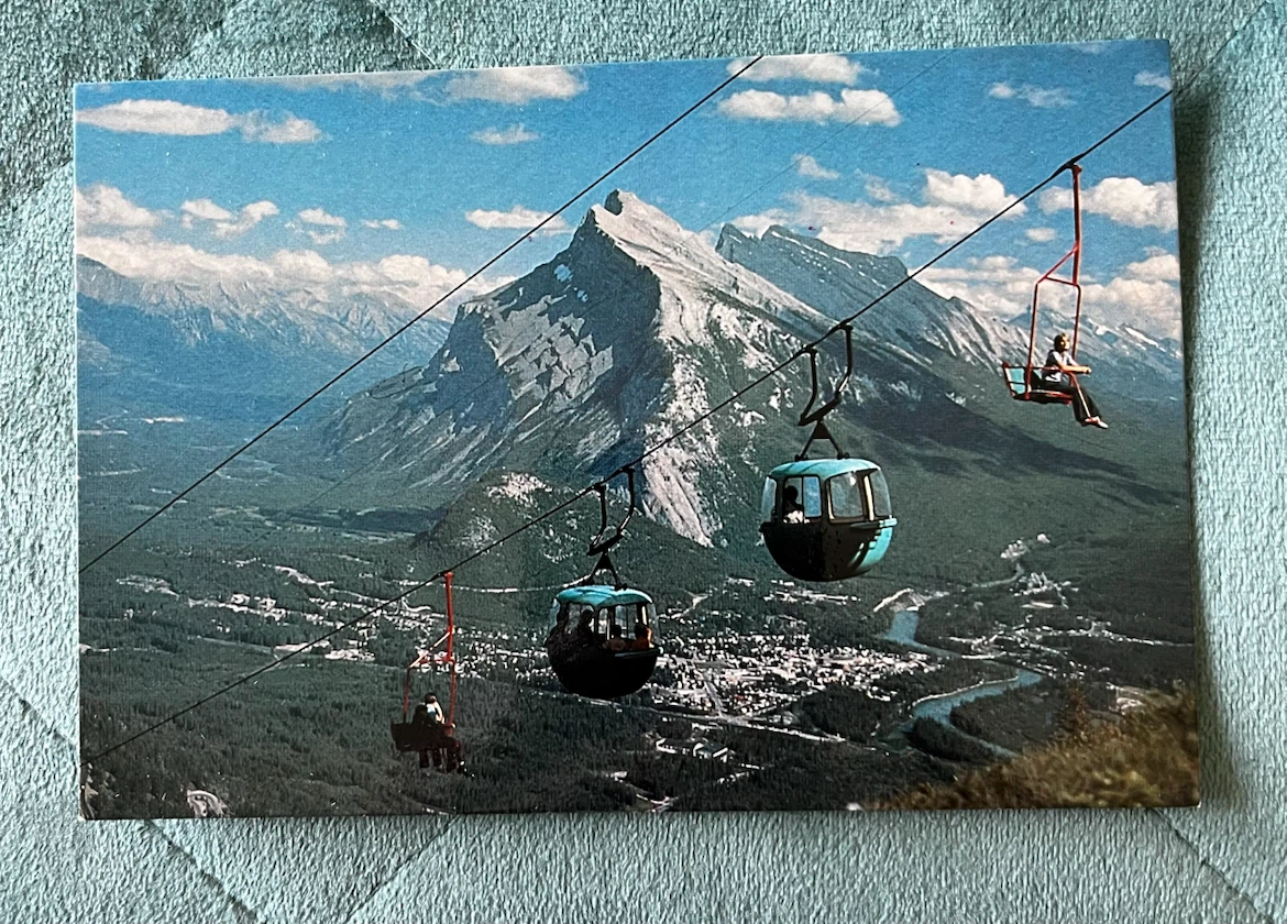 Banff Townsite from Sulphur Mountain Postcard - photo 2