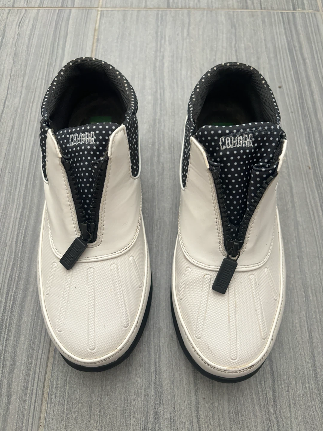 Cougar Women's White/Black Zip-Up Shoes - photo 2