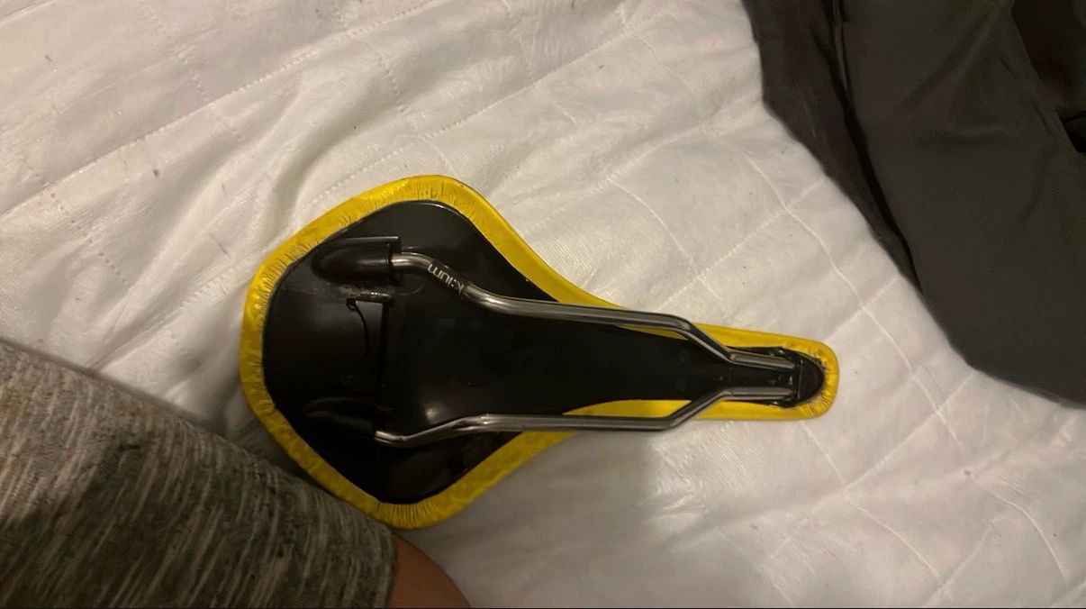 Fizik Yellow "TEST" Bike Saddle